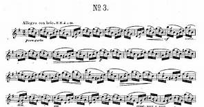 Joachim Andersen：24 Etudes op.15 No.3 G major アンデルセン：24の練習曲（エチュード）作品15 第3番 ト長調