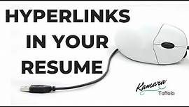 HOW TO HYPERLINK YOUR EMAIL, LINKEDIN, AND OTHER LINKS IN YOUR RESUME