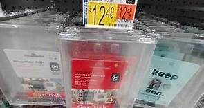 SD Cards At Walmart - Feb. 2021