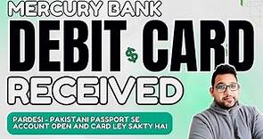Mercury Bank Debit Card Received - How to Apply and Activate Mercury Debit Card