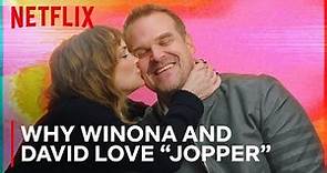 Winona Ryder and David Harbour on Joyce and Hopper's Relationship | Stranger Things | Netflix
