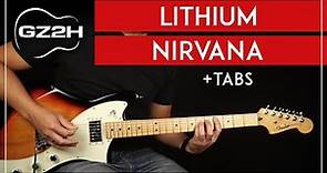 Lithium Guitar Tutorial Nirvana Guitar Lesson |Riff + Chords + TAB|