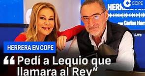 Ana Obregón se emociona con Carlos Herrera: "Estoy eternamente agradecida al Rey Juan Carlos"