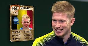 Kevin De Bruyne REACTS to his first ever FIFA Ultimate Team card!