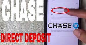 ✅ Chase Bank Direct Deposit Instructions 🔴