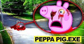 ¡Mi dron atrapa a PEPPA PIG EXE versus PEPPA PIG canción en la vida real! Pelicula latino