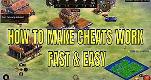 AGE OF EMPIRES 2 HOW TO MAKE CHEATS WORK FAST & EASY