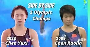Chen Yuxi 2023 vs Chen Ruolin 2009 - Womens 10 Meter Diving China 陈若琳 陈芋汐