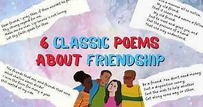 6 Poems About Friendship | Classic Friend Poems (Spoken Word Poetry) 🤗