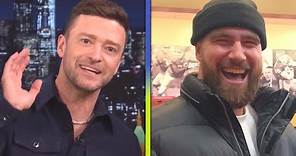 Justin Timberlake REACTS to Travis Kelce Saying He's Most Famous Person in His Phone