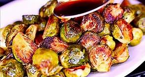 Honey Balsamic Roasted Brussels Sprouts - Easy Roasted Brussels Sprouts Recipe