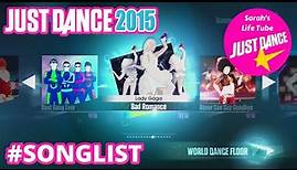 Song List | Just Dance 2015