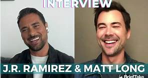 Manifest's J.R. Ramirez & Matt Long gush over Melissa Roxburgh I Interview