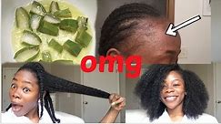 2 ways to use aloe vera oil for massive hair growth | Homemade aloe vera oil/ leave in conditioner