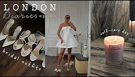bridal outfits try-on, wedding chat & self-care day | LONDON VLOG