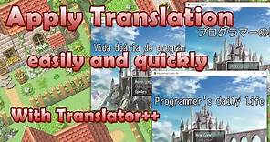 Apply Translation into RPG Maker Games