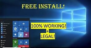 How To Install Windows 10 Free and Legally! 100% Working!