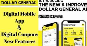 How to use Dollar General Mobile Digital App, Coupons & New Feature