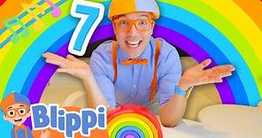Count the Colors in the Rainbow in Blippi's BRAND NEW Numbers Song | Kids Educational Counting Songs