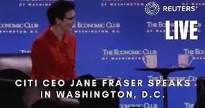 LIVE: Citigroup CEO Jane Fraser speaks in Washington