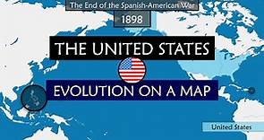 The United States of America - Evolution on a map