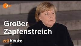 Ende einer Ära - Großer Zapfenstreich für Angela Merkel | ZDF-Spezial