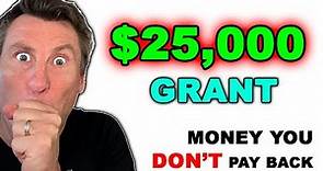 $25,000 GRANT - Free Money Startup & Self Employed! Best New Grants