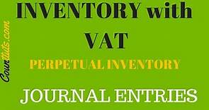 Inventory with VAT | Journal Entries | Perpetual Inventory System