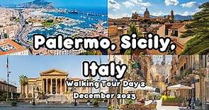 Palermo, Sicily, Italy Walking Tour - Palermo City, Teatro Massimo 4K