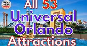 Universal Studios Orlando ATTRACTION GUIDE - Universal Studios Florida + Islands of Adventure