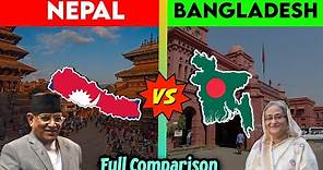 Nepal Vs Bangladesh |Country Comparision|Graphical Geography