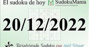 El sudoku de hoy 20/12/2022
