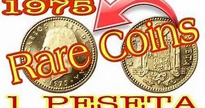 Coins Worth Money 1975 1 Peseta - Juan Carlos I " RARE COINS" | ABG Coins Knowledge
