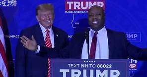 Former presidential candidate Tim Scott joins Trump in New Hampshire, announces endorsement