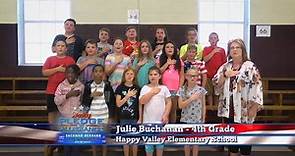 Daily Pledge: Happy Valley Elementary - Julie Buchanan's 4th-Grade Class