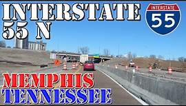 I-55 North - Memphis - Tennessee - 4K Highway Drive