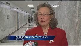 New Orleans council member Jackie Clarkson's staff is back