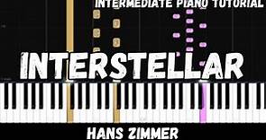 Hans Zimmer - Interstellar Main Theme (Intermediate Piano Tutorial)