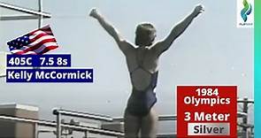 1984 Kelly McCormick 405c dive 3 meter springboard Diving - Olympic Games