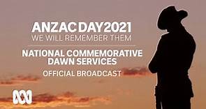 Anzac Day 2021 - Commemorative dawn services | OFFICIAL BROADCAST | ABC Australia