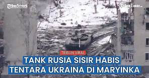 Pertempuran Pecah di Maryinka! Deretan Tank Rusia Sisir Habis Posisi Militan Ukraina