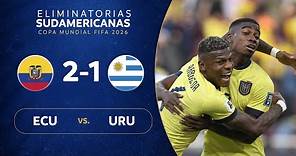 ECUADOR vs. URUGUAY [2-1] | RESUMEN | ELIMINATORIAS SUDAMERICANAS | FECHA 2