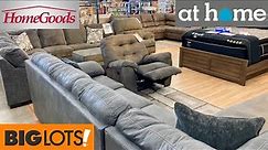 HOMEGOODS AT HOME BIG LOTS FURNITURE SOFAS ARMCHAIRS SHOP WITH ME SHOPPING STORE WALK THROUGH