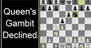 Basics Of Queen's Gambit Declined | Chess Opening for White and Black