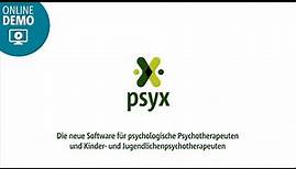 psyx | Online-Demo zur Praxissoftware