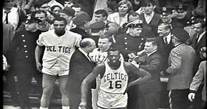 Red Auerbach Celebrates After His Last Game – April 28th, 1966