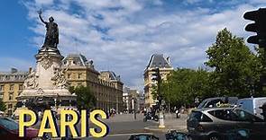 Paris, France 🇫🇷 , Walk around Place de la Republique, chatelet Paris 4k, August 2022