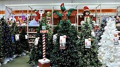 4K CHRISTMAS SECTION AT HOME DEPOT - Christmas Shopping Christmas Trees Decorations Ornaments
