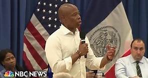 Mayor Eric Adams says migrant crisis 'will destroy New York City'