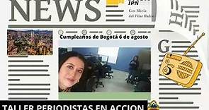 Taller periodistas en acción cumpleaños de Bogotá 2023 entrevista Con María del Pilar Rubio